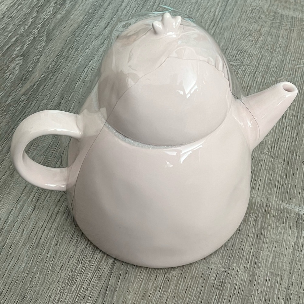 Rae Dunn Mama Chick Teapot in soft Pink - Picture 2 of 3